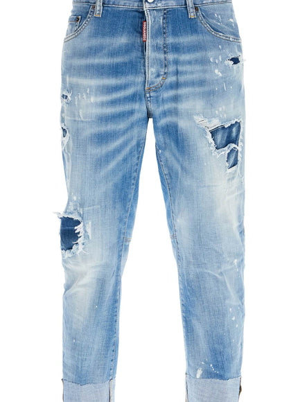 Dsquared2 cropped sailor jeans for