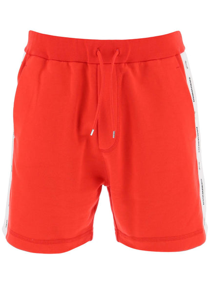 Dsquared2 burbs sweatshorts with logo bands