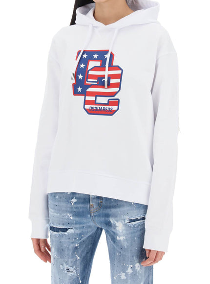 Dsquared2 cool fit hoodie with graphic print