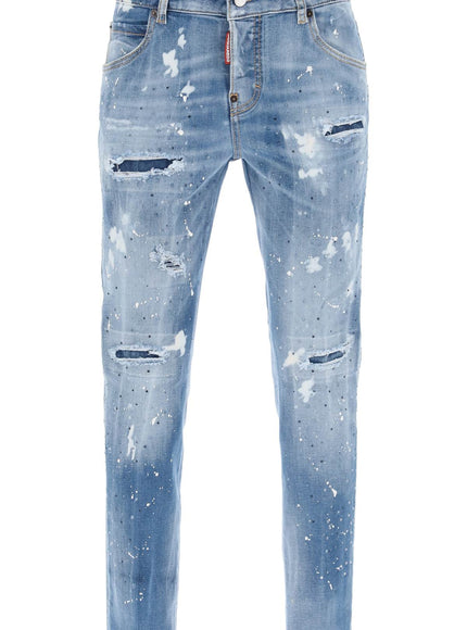 Dsquared2 cool girl jeans in medium ice spots wash