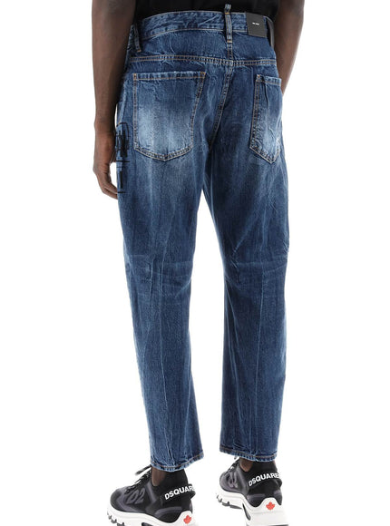 Dsquared2 "dark wash icon stamps bro jeans in