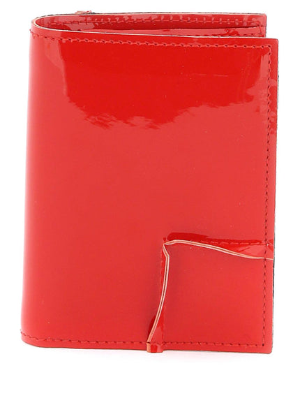 Comme Des Garcons Wallet bifold patent leather wallet in