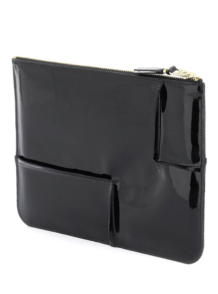 Comme Des Garcons Wallet glossy patent leather