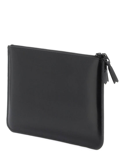 Comme Des Garcons Wallet brushed leather multi-zip pouch with