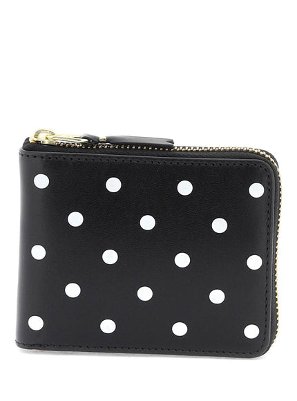 Comme Des Garcons Wallet polka dot zip around wallet