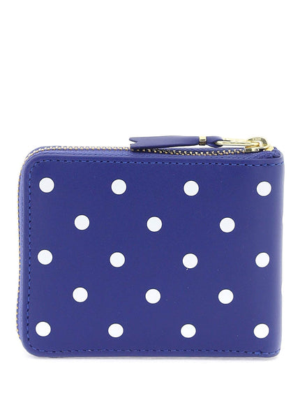 Comme Des Garcons Wallet polka dot zip around wallet with