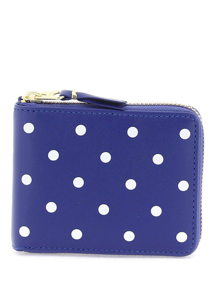 Comme Des Garcons Wallet polka dot zip around wallet with