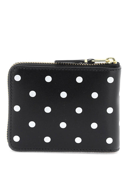 Comme Des Garcons Wallet polka dot zip around wallet