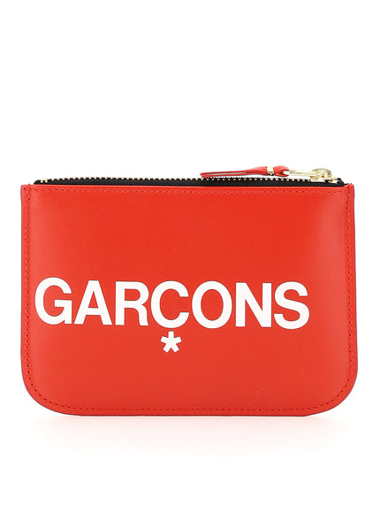 Comme Des Garcons Wallet huge logo pouch