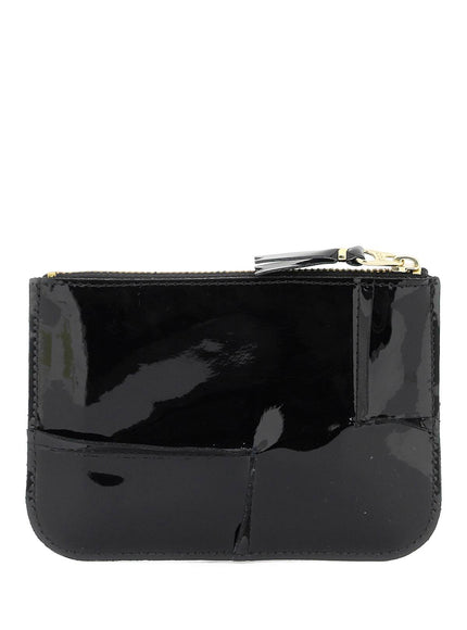 Comme Des Garcons Wallet zip around patent leather wallet with zipper