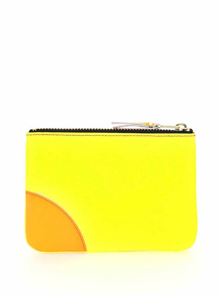 Comme Des Garcons Wallet fluo mini pouch