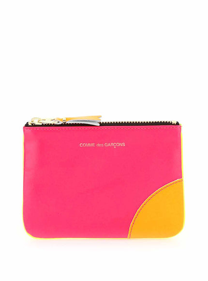 Comme Des Garcons Wallet fluo mini pouch