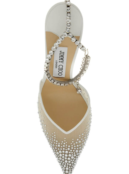 Jimmy Choo saeda 100 pumps with crystals