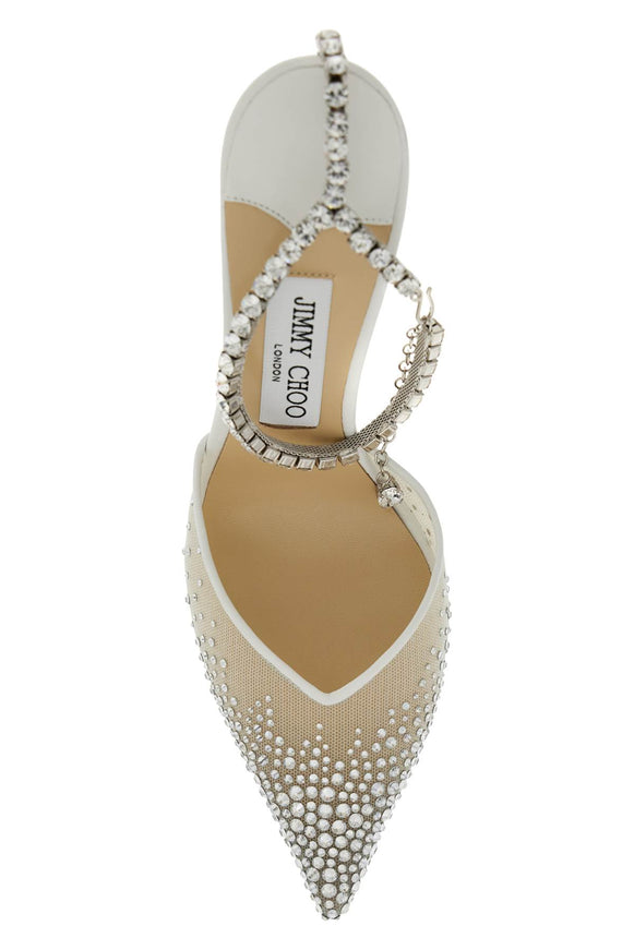 Jimmy Choo saeda 100 pumps with crystals