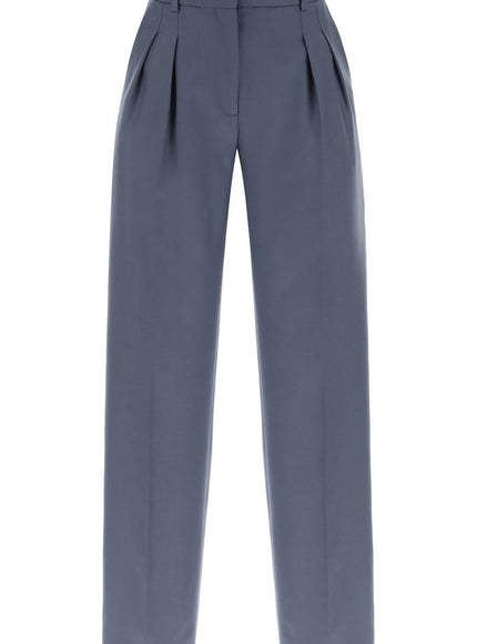 Loulou Studio sbiru double pleat trousers