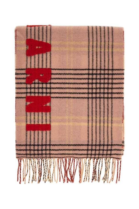 Marni Double Check Wool Scarf