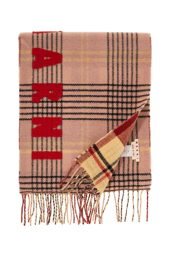 Marni Double Check Wool Scarf