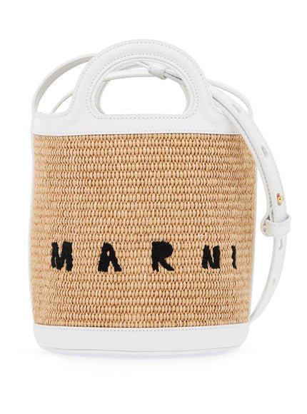 Marni raffia tropicalia bucket bag