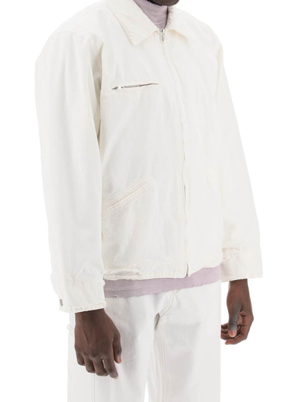 MM6 Maison Margiela distressed cotton canvas jacket