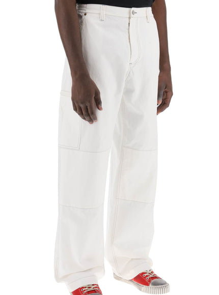 MM6 Maison Margiela wide cotton canvas trousers for men or women