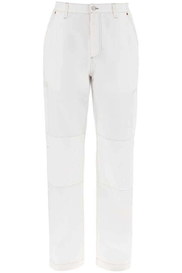 MM6 Maison Margiela wide cotton canvas trousers for men or women