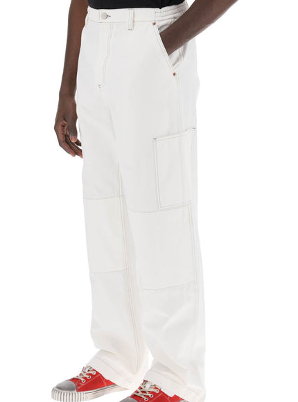 MM6 Maison Margiela wide cotton canvas trousers for men or women