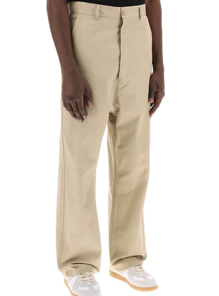 MM6 Maison Margiela loose straight leg pants with a