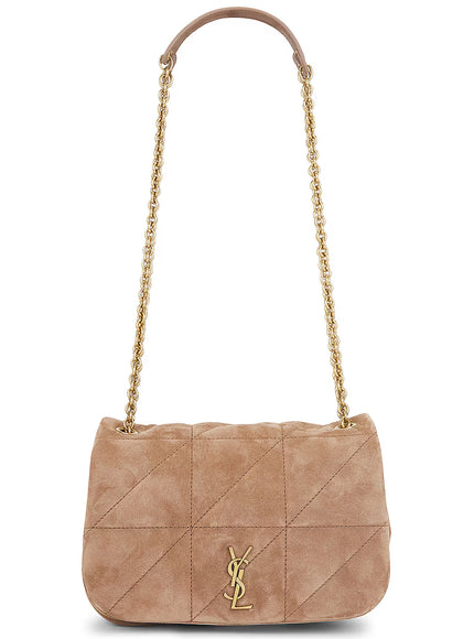 Saint Laurent Mini Jamie 4.3 Suede Shoulder Bag Mini Whisper Pink