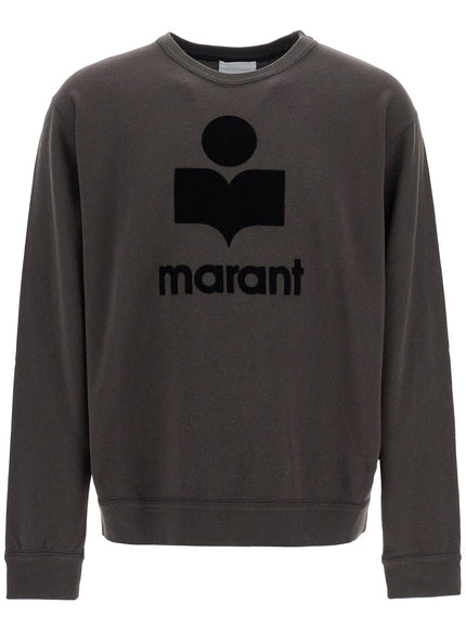 Marant mikoy flocked logo sweatshirt