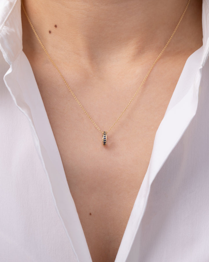 Zoe Lev Sapphire Eternity Heirloom Charm