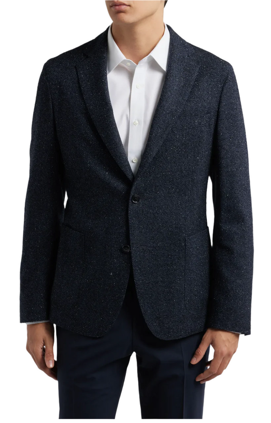 Boss Virgin Wool Blend Herringbone Sport Coat