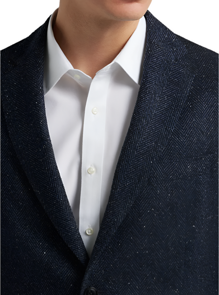 Boss Virgin Wool Blend Herringbone Sport Coat