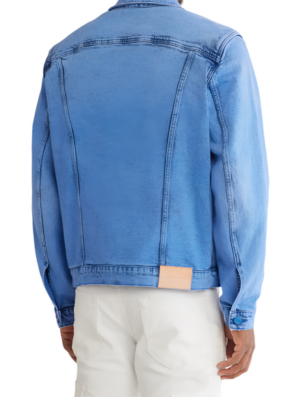 Purple Brand Men's Laser Upper Cut Trucker Jacket