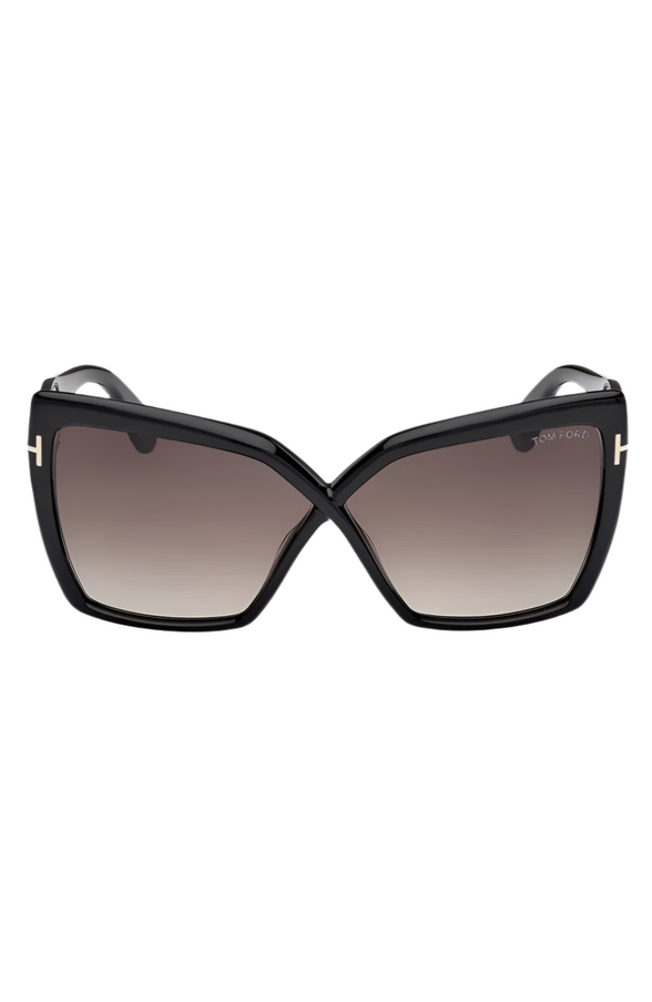 Tom Ford 63mm Oversize Gradient Butterfly Sunglasses