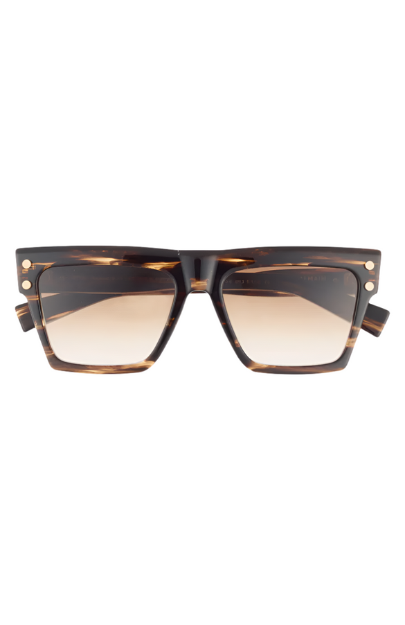 Balmain Novelty 54mm Square Sunglasses