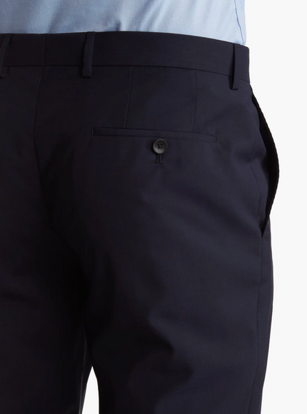 BOSS Huge Genius Dark Blue Two-Button Notch Lapel Wool Suit