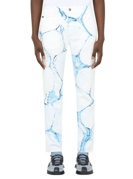 Dolce & Gabbana White Skinny Stretch Jeans