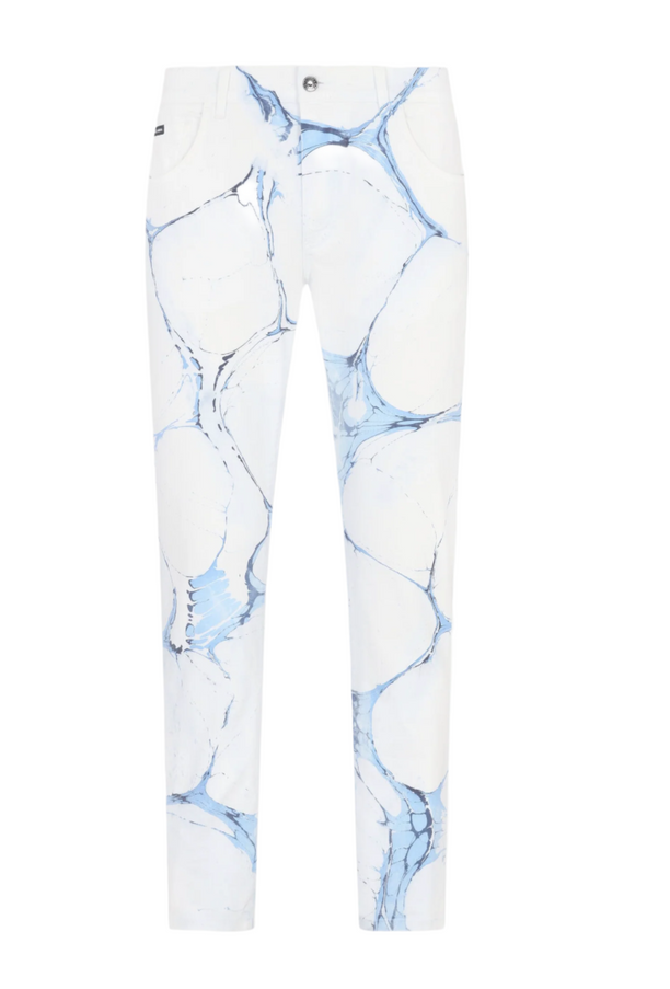 Dolce & Gabbana White Skinny Stretch Jeans
