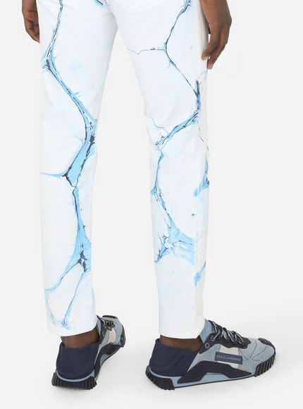 Dolce & Gabbana White Skinny Stretch Jeans