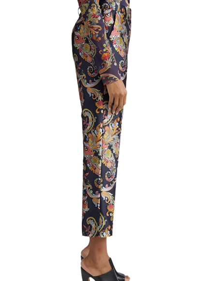 Etro Paisley Jacquard Ankle Trousers