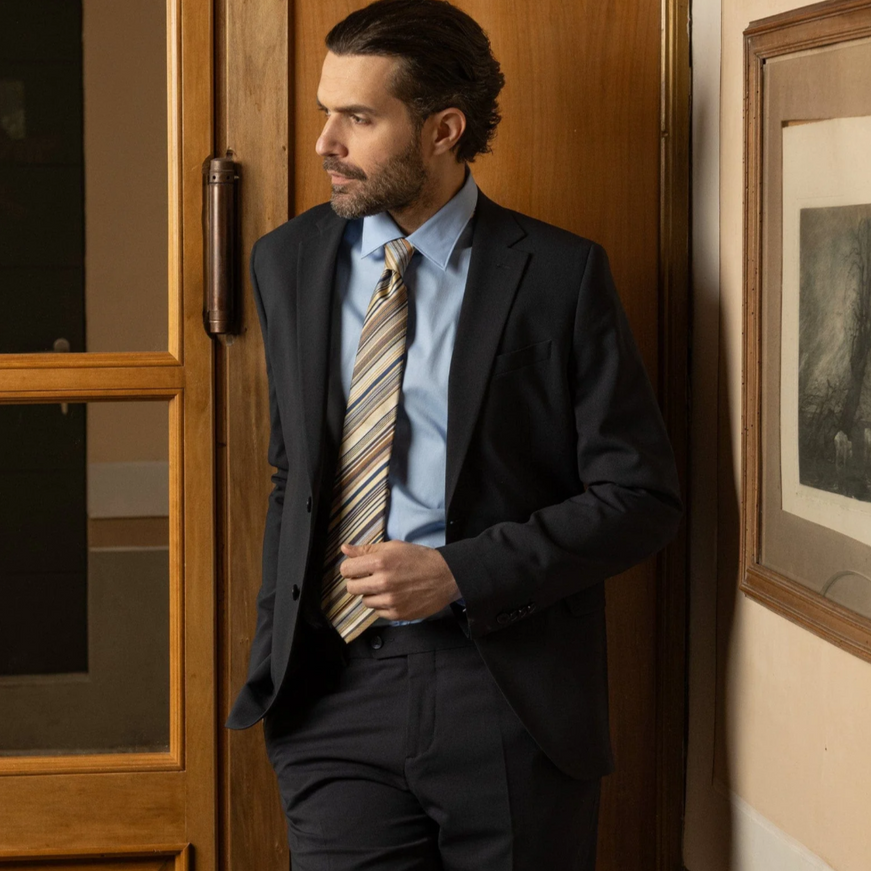 Elizabetta Italian Silk Striped Tie