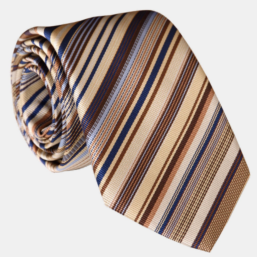Elizabetta Italian Silk Striped Tie