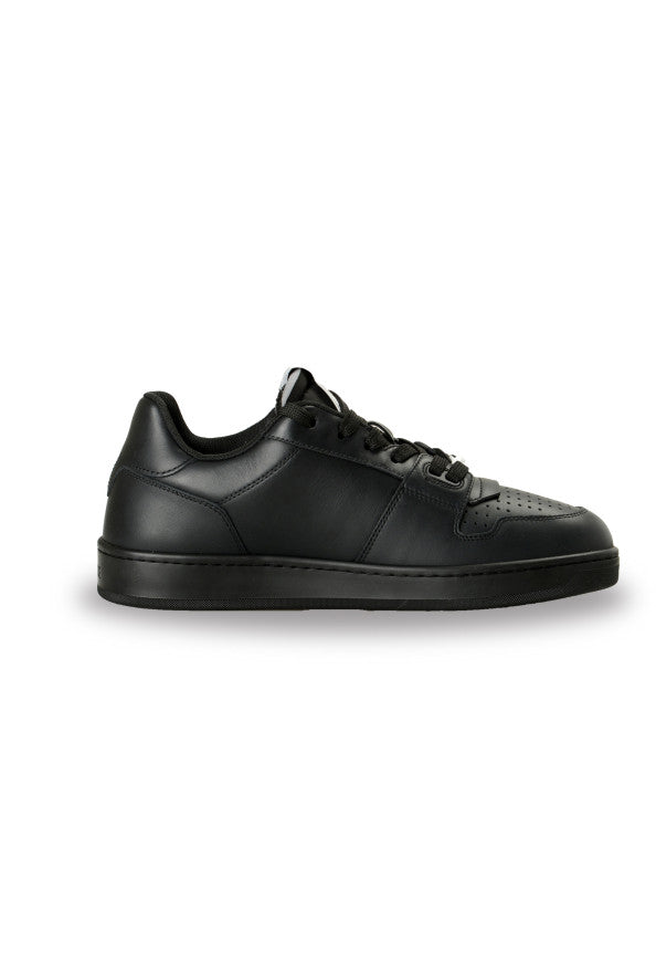 Versace Men's Medusa Logo Sneakers In Black Leather