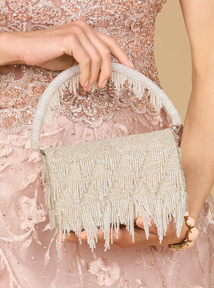 Silver Arm Candy Clutch Bag