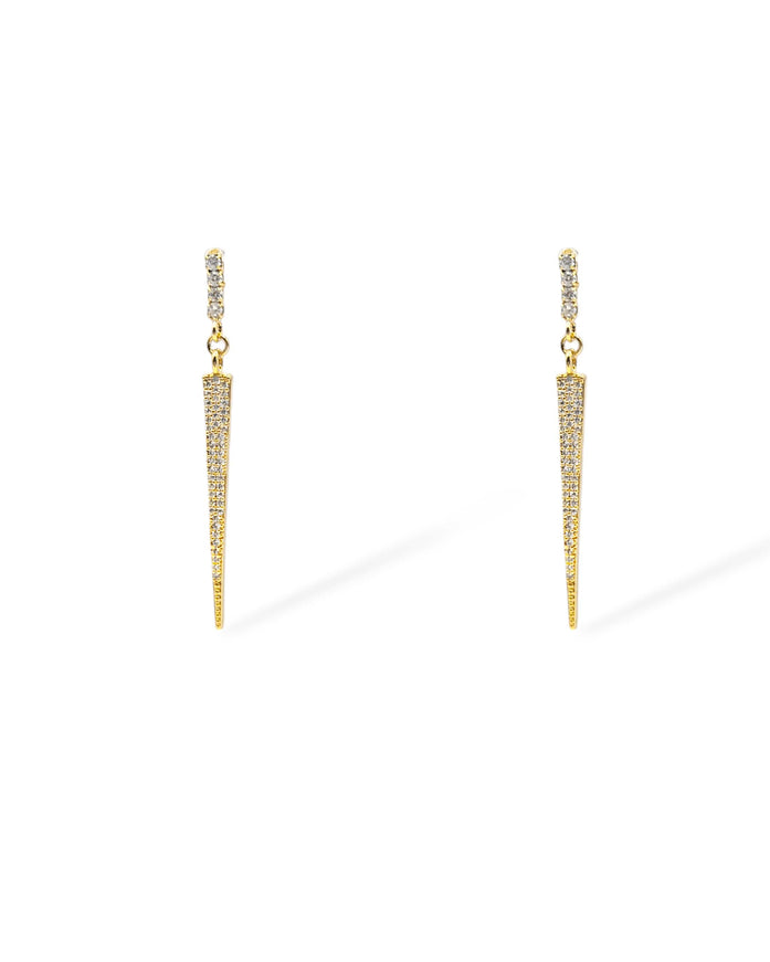 Sloane Crystal Spike Drop Earrings