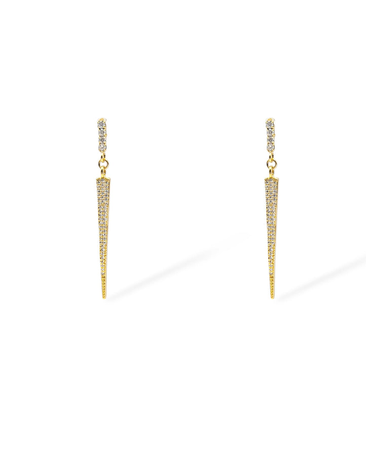 Sloane Crystal Spike Drop Earrings