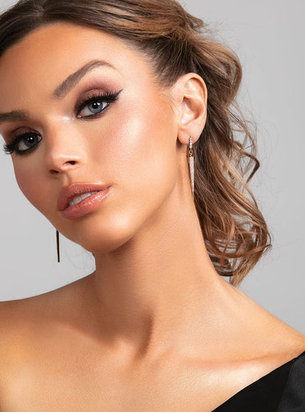 Sloane Crystal Spike Drop Earrings