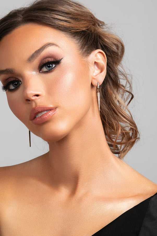 Sloane Crystal Spike Drop Earrings