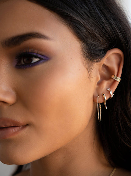Zoe Lev Thick Diamond Ear Cuff