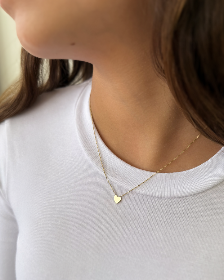 Zoe Lev Kids 14K Gold Heart Necklace